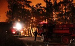 Mersin’deki orman yangınında 50 ev tahliye edildi